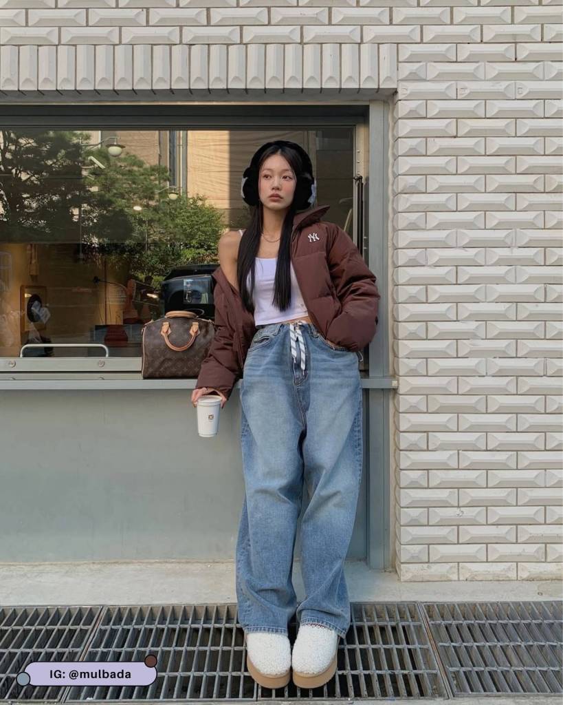 Brown Puffer Jacket Ideas 7