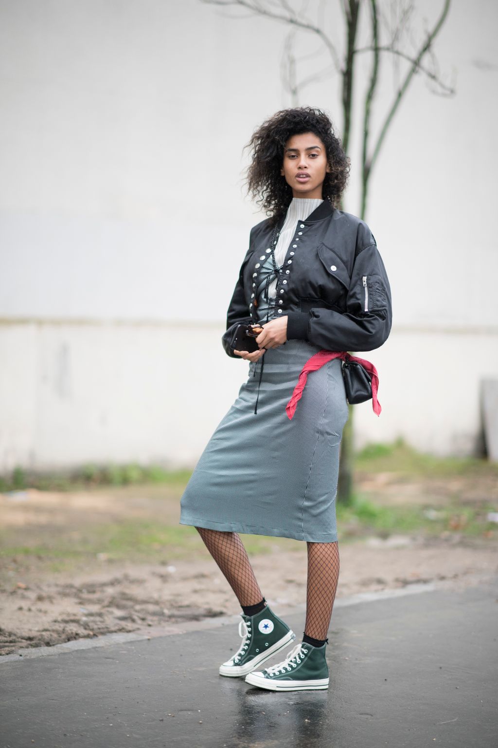 Image may contain Imaan Hammam Clothing Apparel Footwear Shoe Human Person Female and Woman