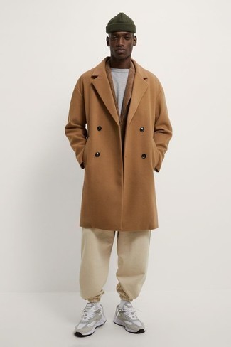 Sporty Spice: Light Brown Jacket with Joggers and a Cap