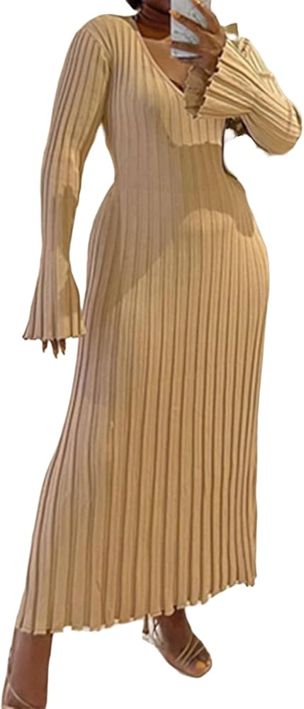 Chunky Knit Sweater Dresses Hugging Every Curve