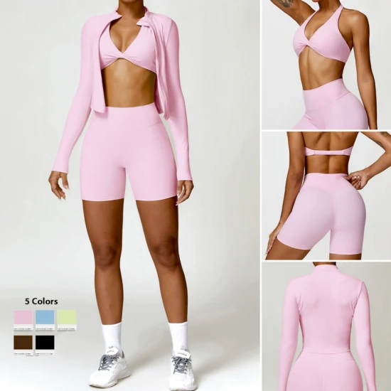 Sporty Windbreaker with High-Waisted Joggers