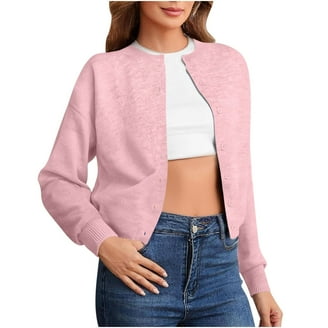Denim Jacket Layered over Lightweight Knit Top