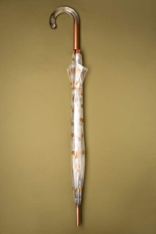 Chic Clear PVC Rain Jacket over Floral Midi Dress