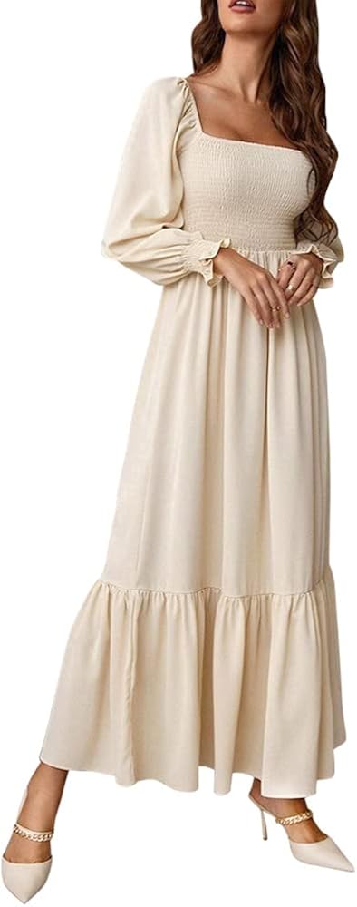 Classic A-Line Midi Dress with Empire Waist