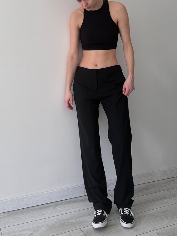 Minimalist Magic: Monochrome Crop Top and Tailored Trousers