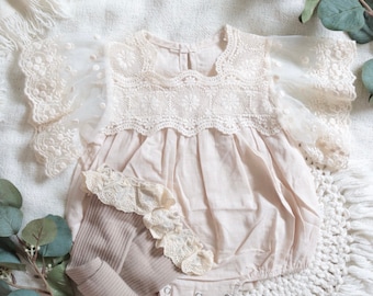 Lace Details and Soft Neutrals for Timeless Romance