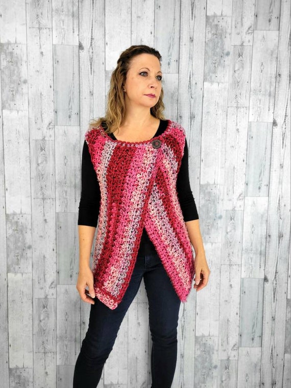 Buttoned Cardigan and Patterned Winter Leggings Mix