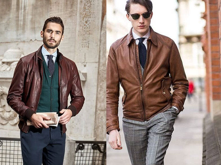 Minimalist Edge: Sleek Biker Jacket with Tailored Black Dress