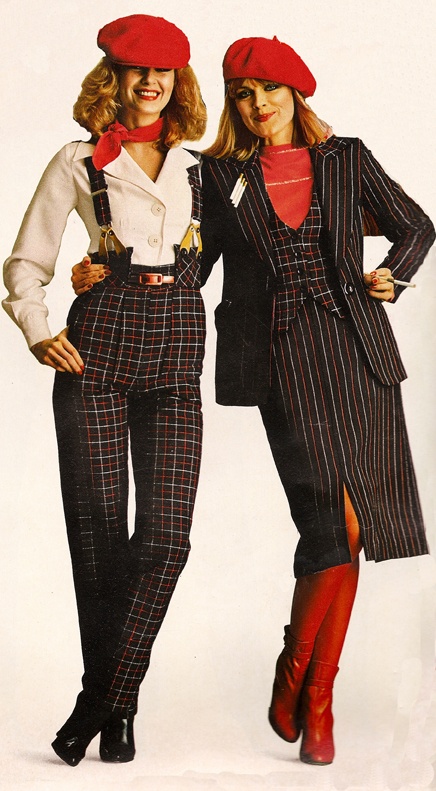 Soft Wool Beret with Tailored Plaid Coat