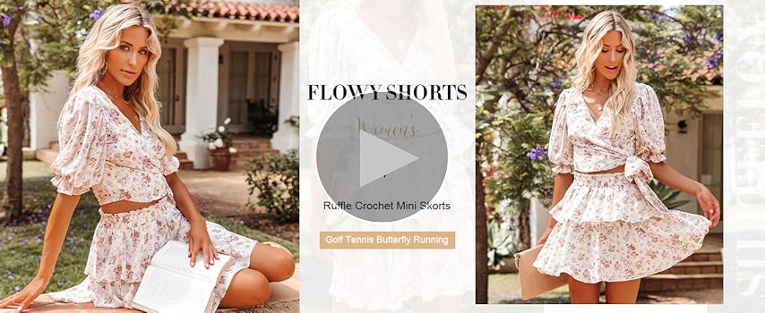 Boho Twist: Floral Tennis Skirt and Flowy Top