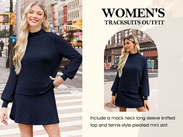Winter Ready: Knit Sweater and Thermal Tennis Skirt