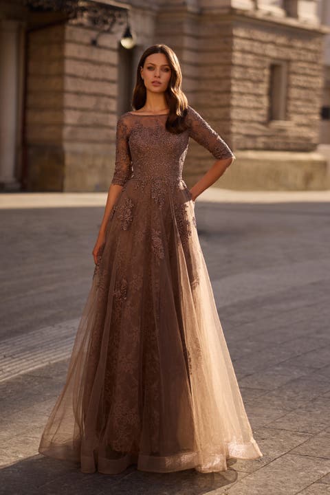 Date Night Ready: Light Brown Jacket with a Lace Top