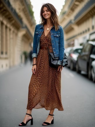 Bold Prints: Animal Print Biker Jacket with Solid Basics