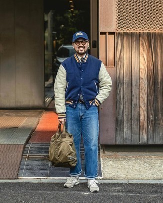 Girly Twist: Varsity Jacket Paired with Floral Dress