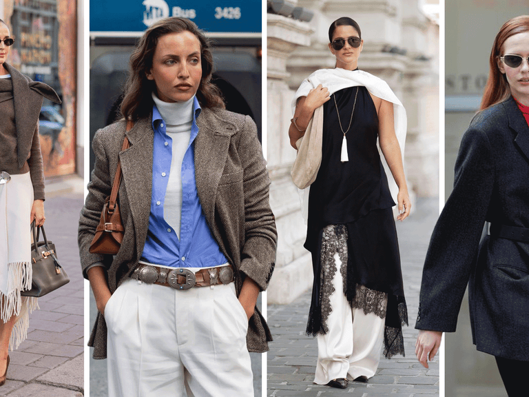 Layered Turtleneck and Denim Jacket Combo