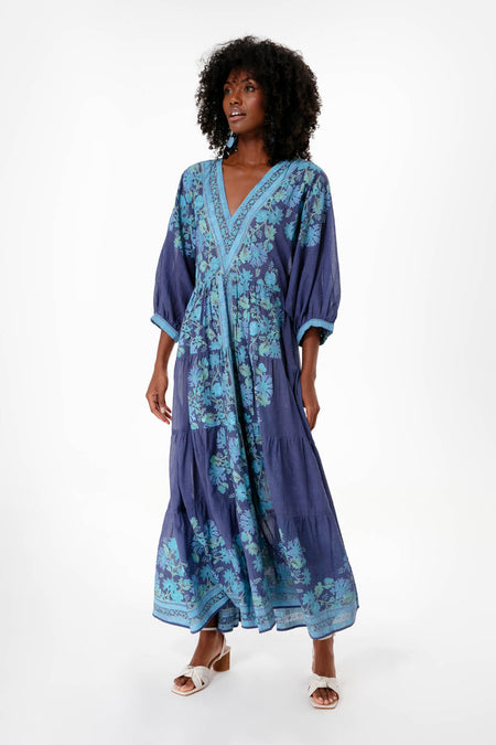Boho Meets Classic in Tweed with Floral Maxi Dress