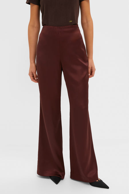 Tailored Wide-Leg Trousers with a Satin Blouse