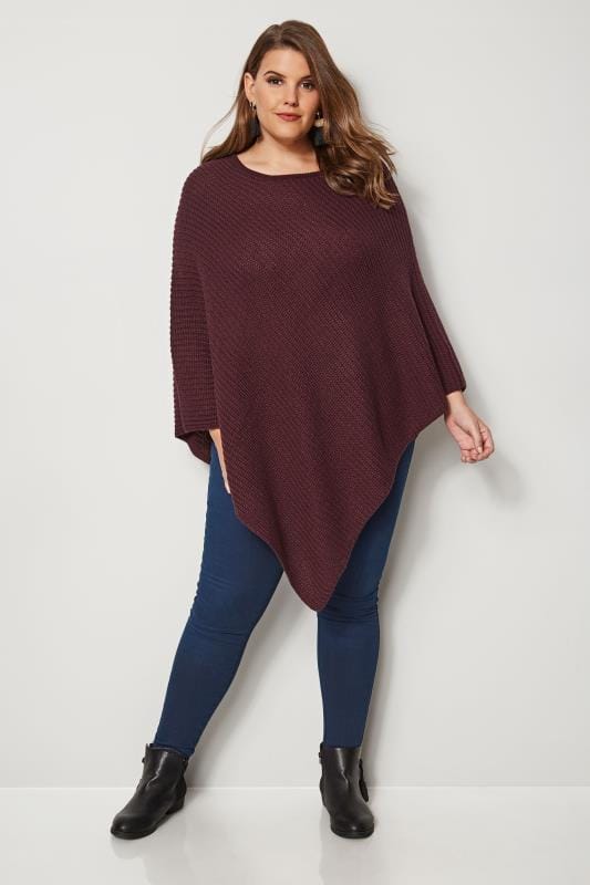 Knit Ponchos in Autumnal Hues for Effortless Layering